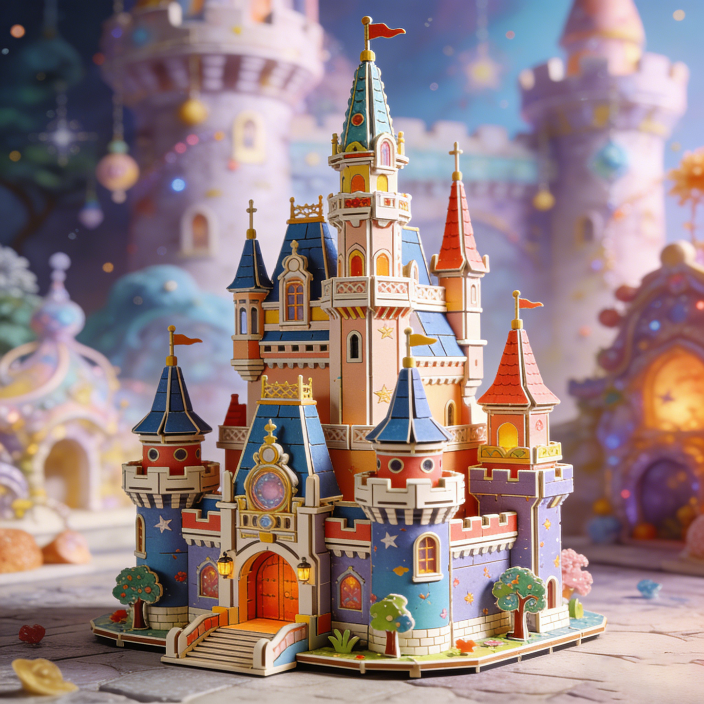 Enchanted Dream Castle 3D Wooden Puzzle
