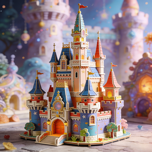 Enchanted Dream Castle 3D Wooden Puzzle