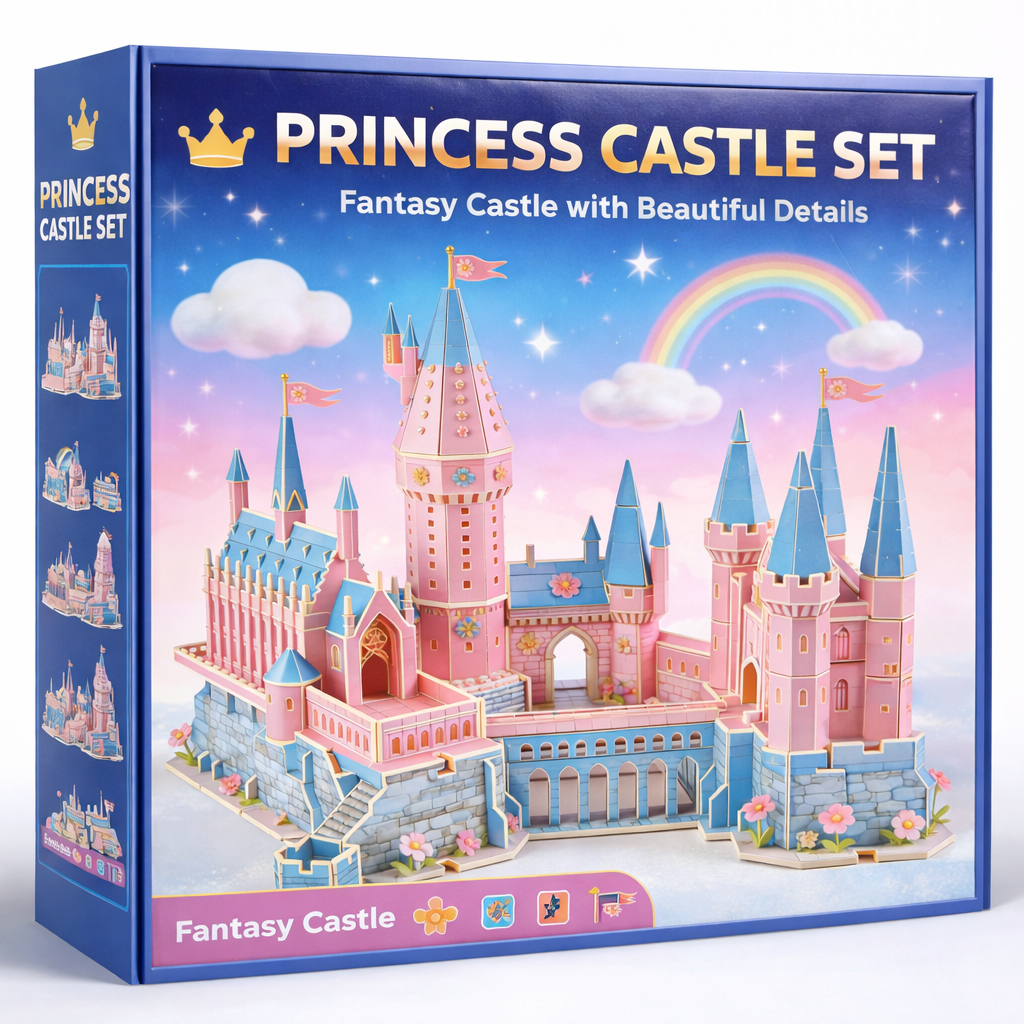 Dream Princess Castle 3D Wooden Puzzle