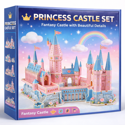 Dream Princess Castle 3D Wooden Puzzle