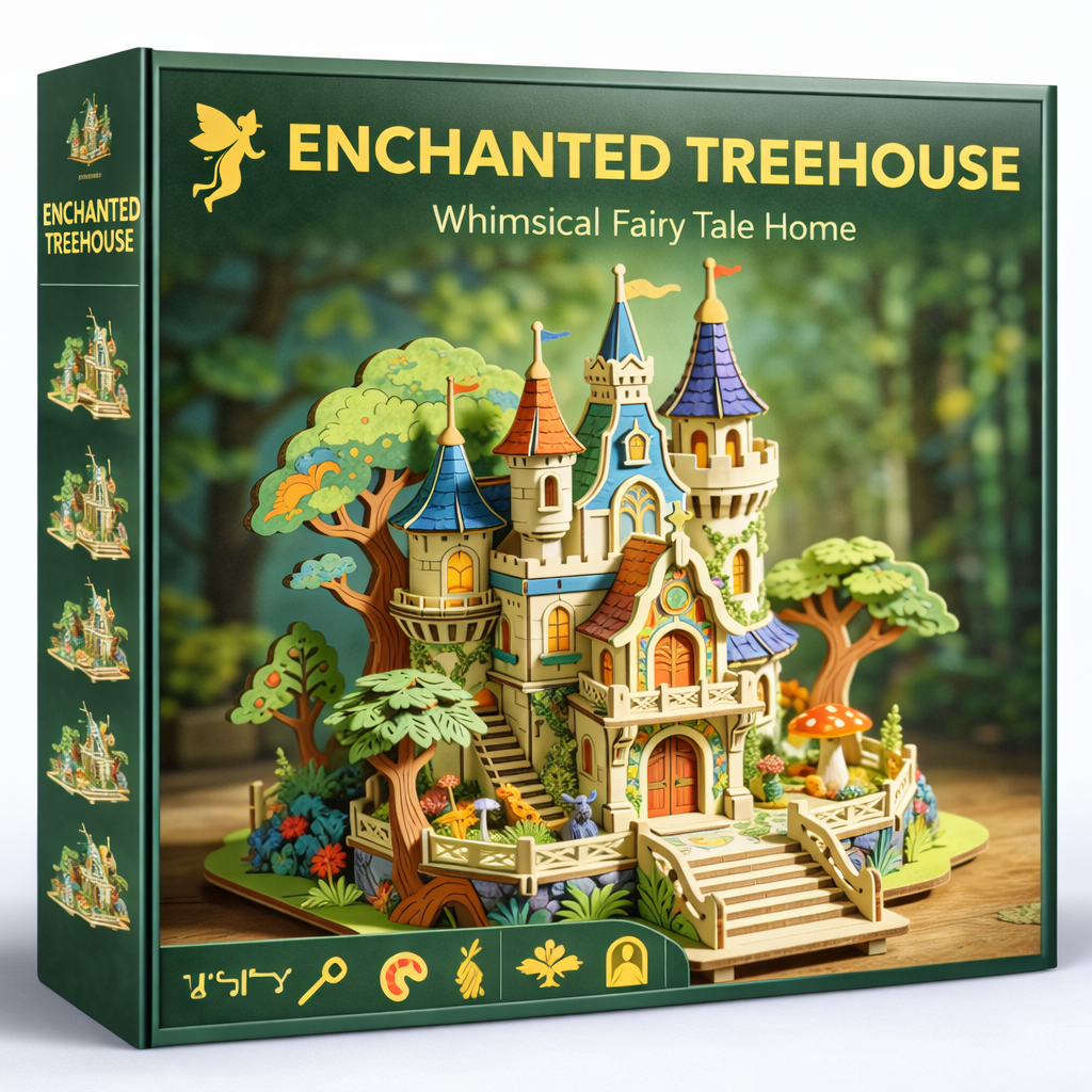 Enchanted Forest Castle 3D Wooden Puzzle